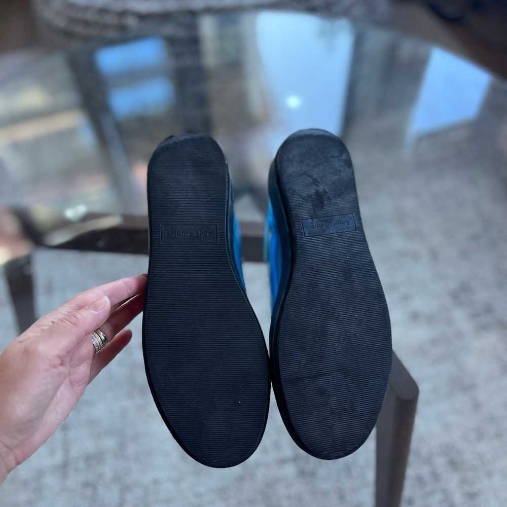 Acne Studio Blue/Black Women's Shoes Quiet Luxury Formal Evening Casual Size 7.5 - Picture 13 of 16